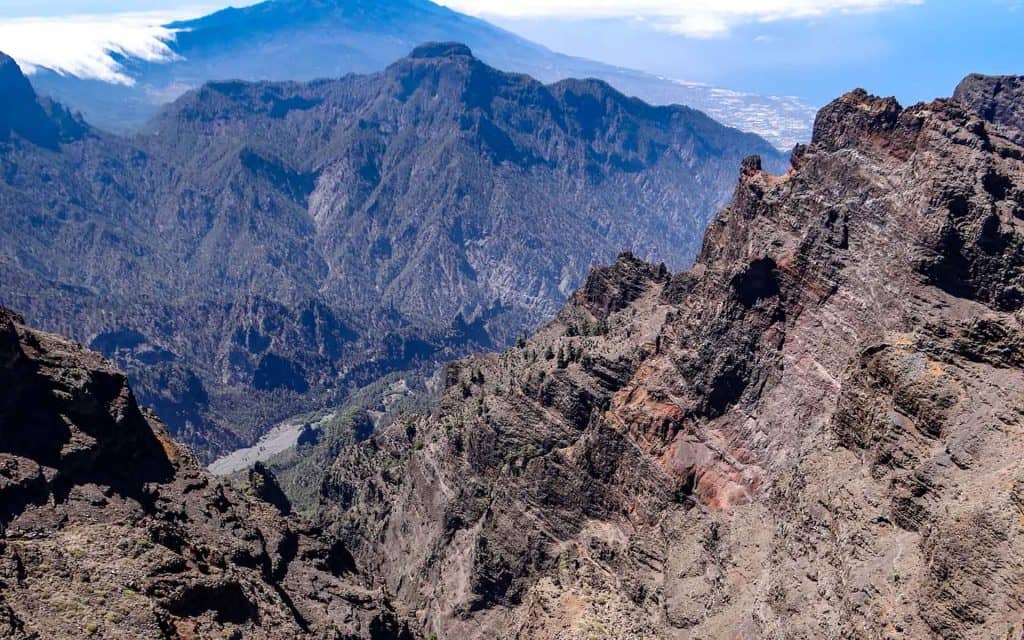 Taburiente volcanic Caldera in La Palma Island